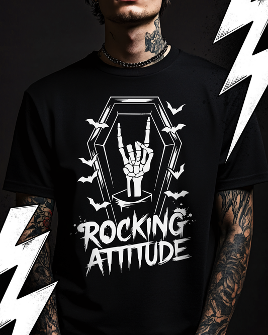 Rocking Attitude - Premium T-Shirt Unisex, Metal Shirts, Rock Shirts, Dark Fashion