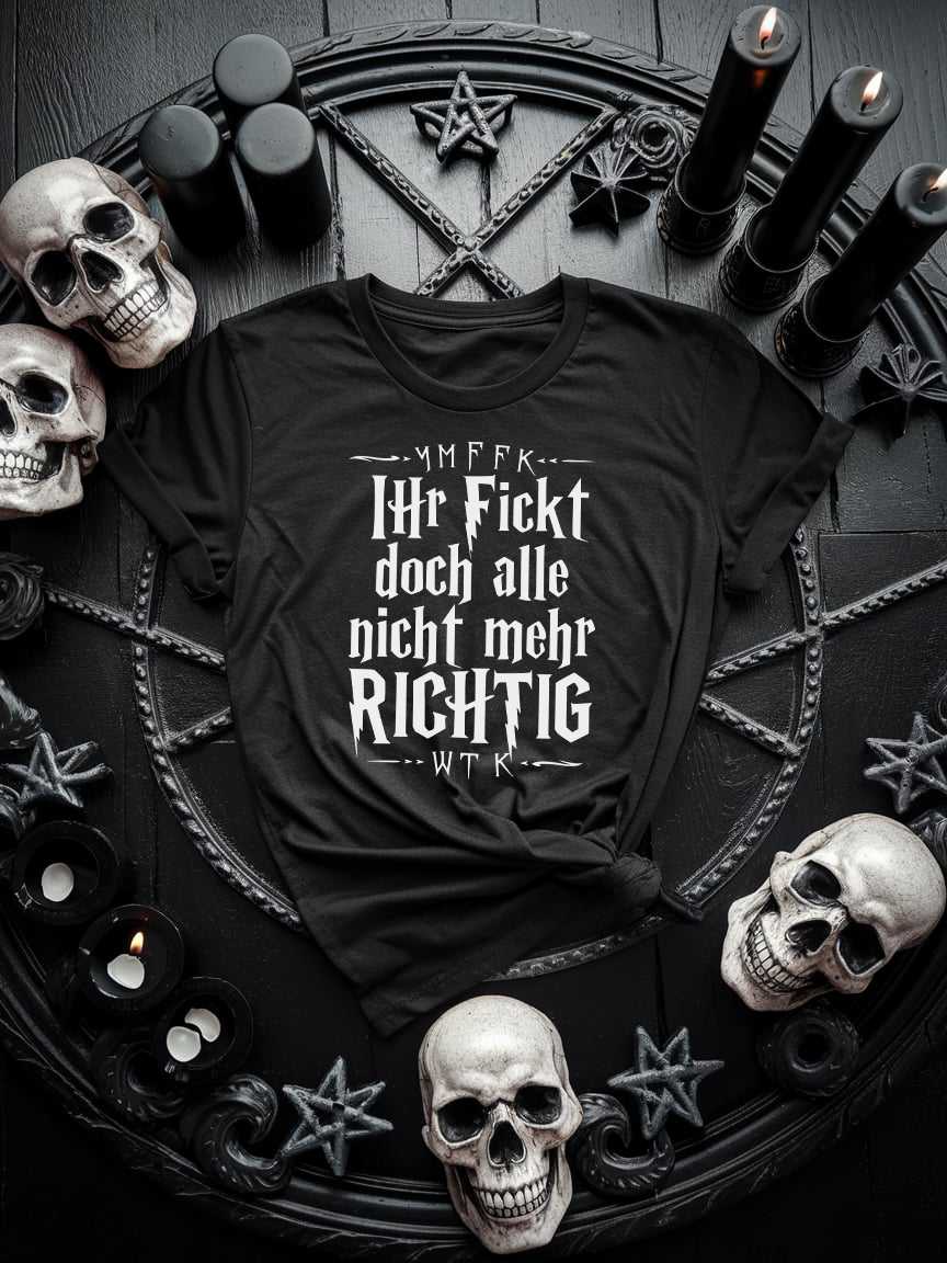 Ihr tickt doch alle nicht mehr richtig Premium T-Shirt Unisex