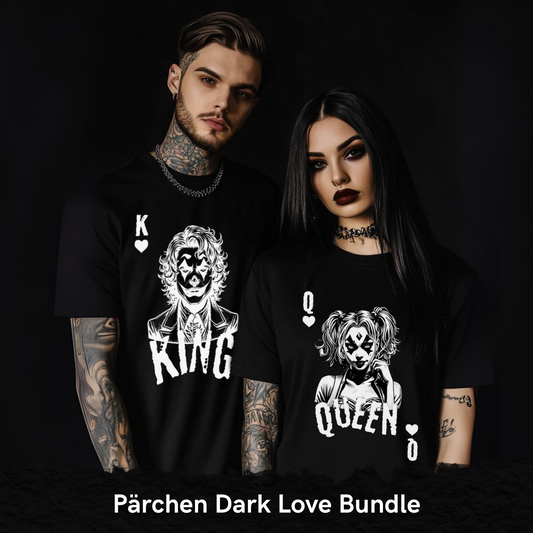 King & Queen - T-Shirt Spar Set, Partnerlook