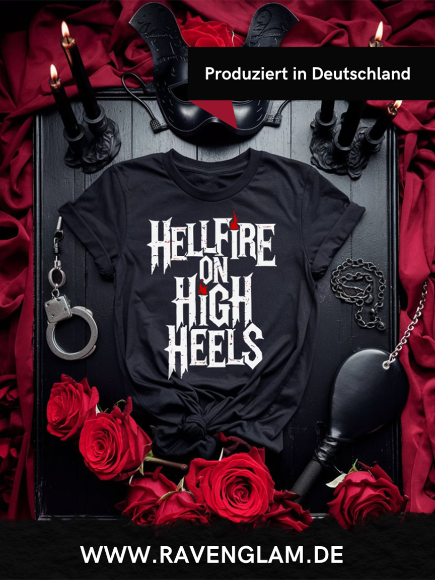 Kinky T-Shirt Unisex "Hellfire on High Heels" Sub Shirt