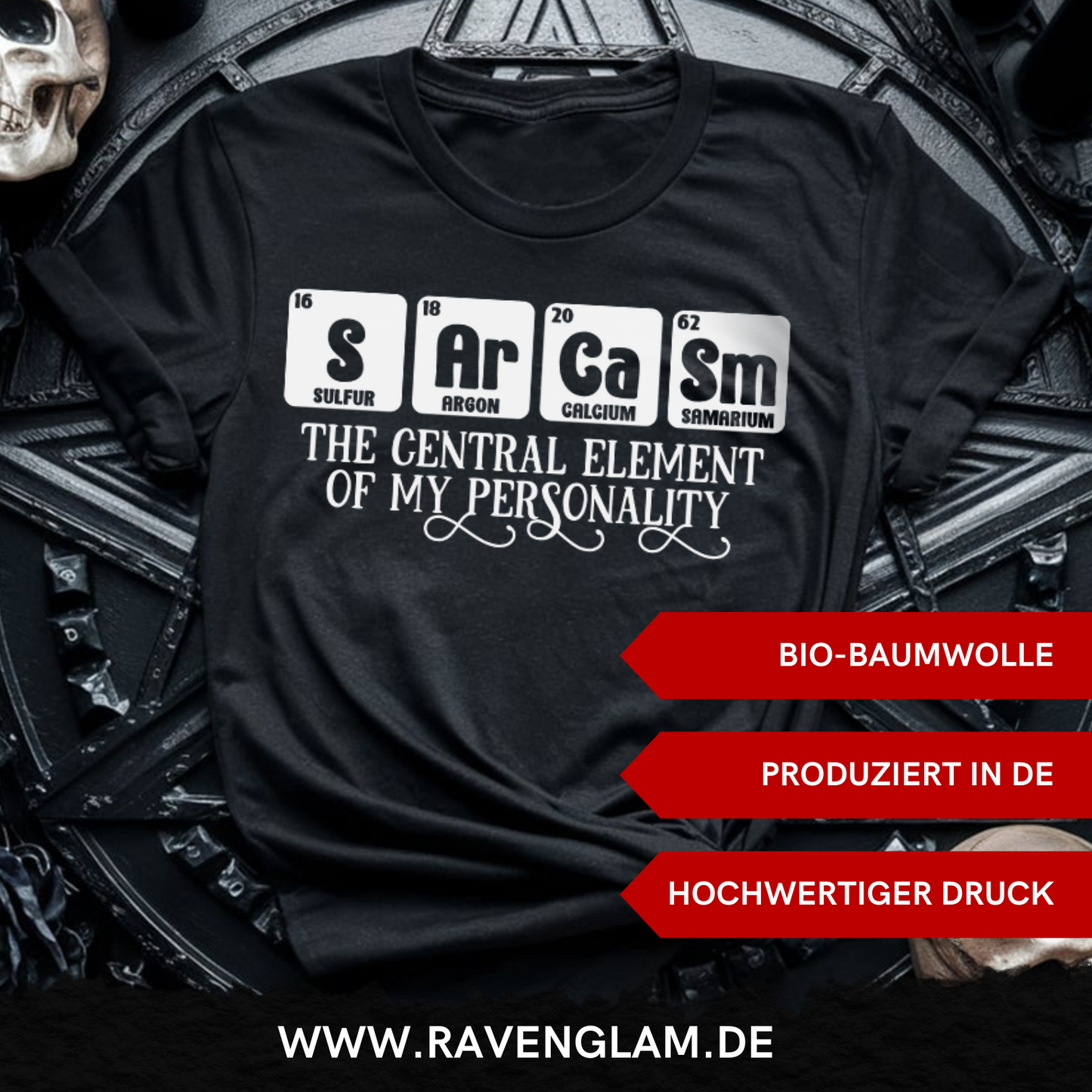Sarcasm my personality - Premium Organic Shirt Women, Sarkasmus Shirt, Dark Fashion, Statment