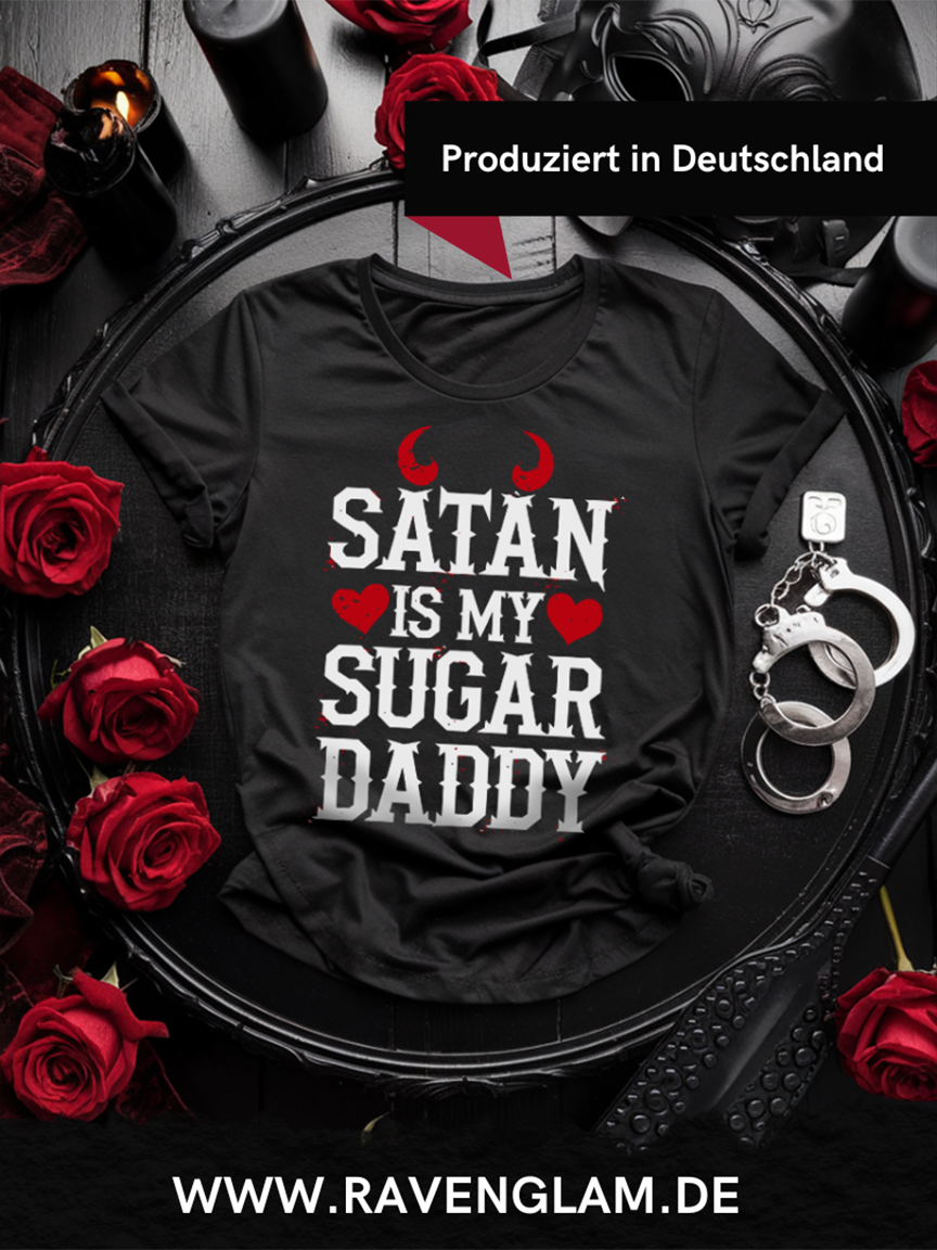 Kinky Fetish T-Shirt Unisex "Satan is my Sugar Daddy" Alt Fashion