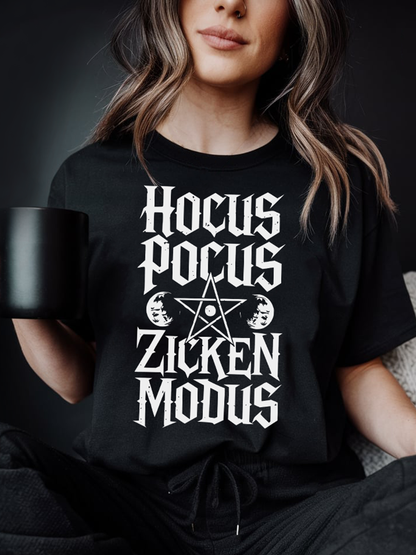 Witchy Vibes T-Shirt Unisex "Hocus Pocus Zicken Modus" Hexen Shirt