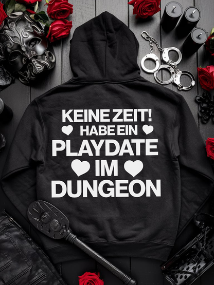 Kinky Hoodie Unisex "Playdate im Dungeon" Fetish Statement Hoodie BDSM