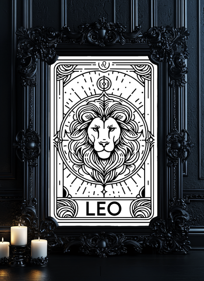 Poster Sternzeichen Leo