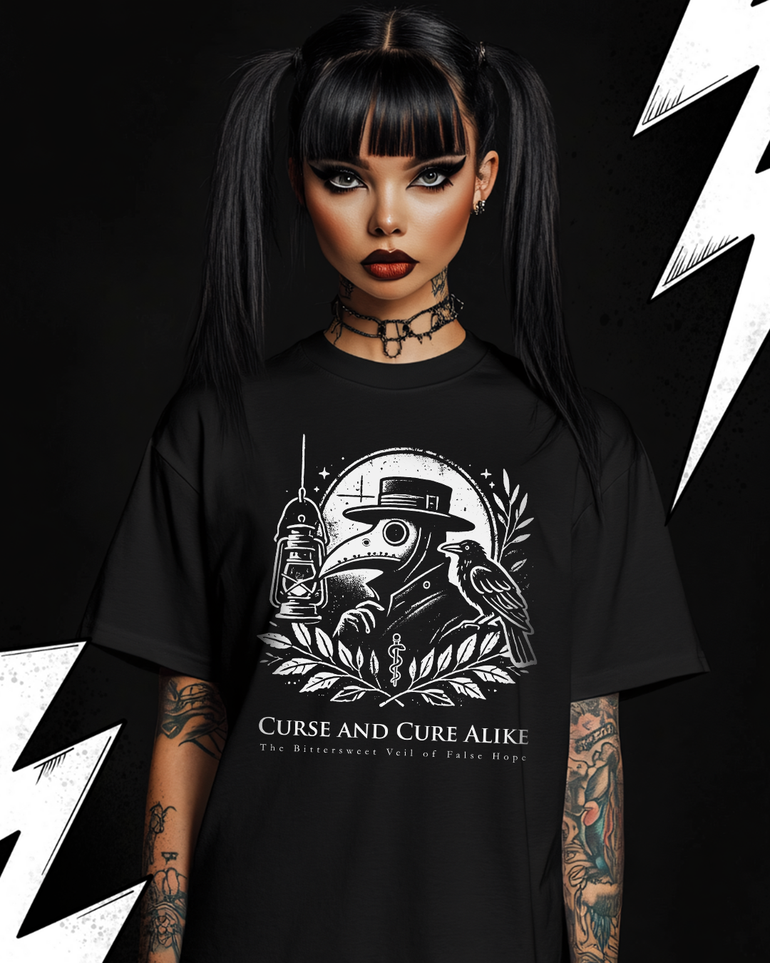 Premium T-Shirt Unisex "Curse and Cure Alike" Pest Doktor Shirt