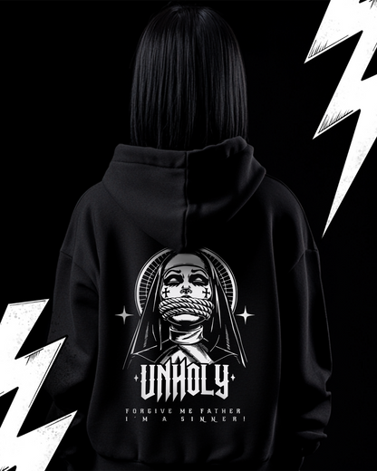 Unholy Nun Hoodie Unisex "I´m a Sinner" Unheilige Nonne