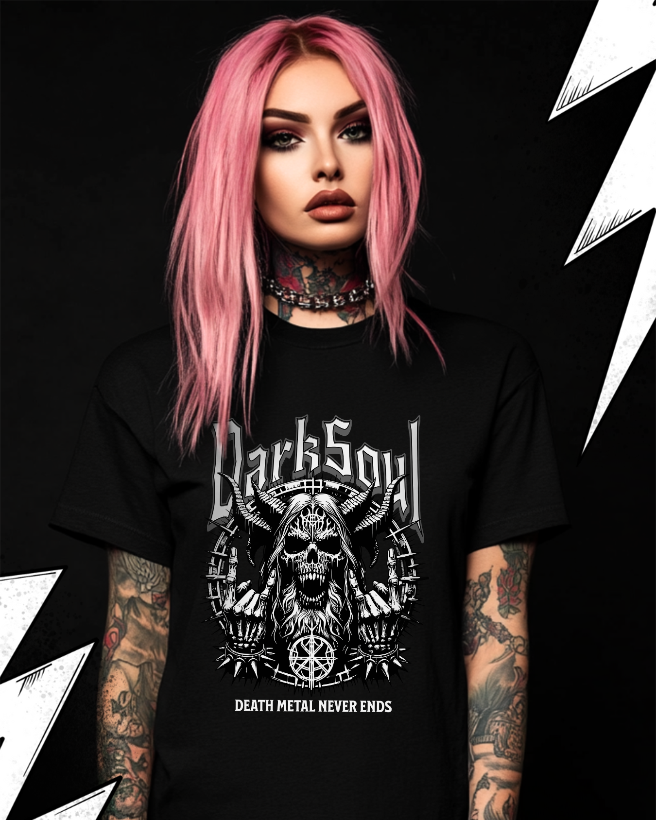 Death Metal T-Shirt Unisex "Death Metal never ends"