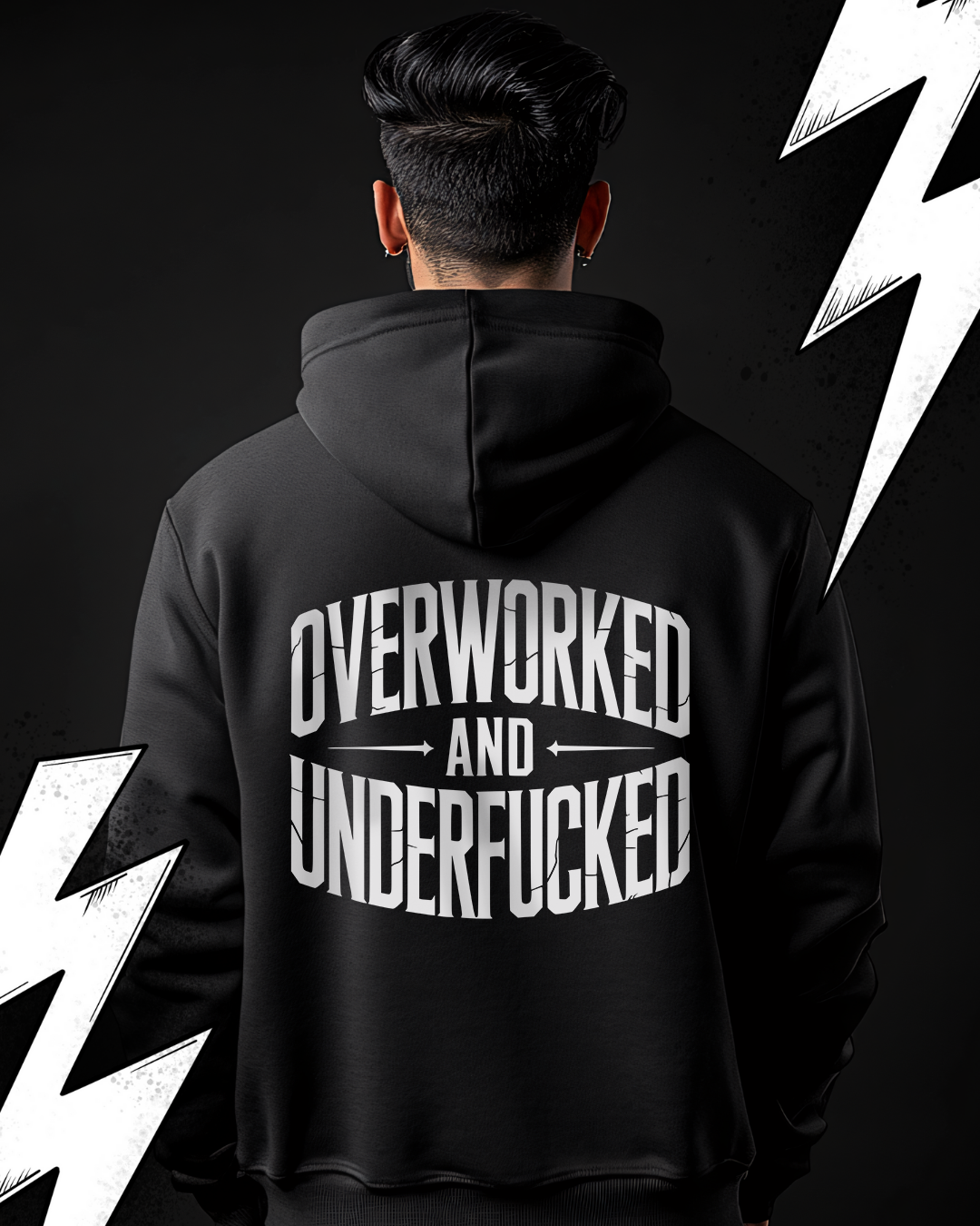Overworked and Underfucked - Premium Hoodie UNISEX