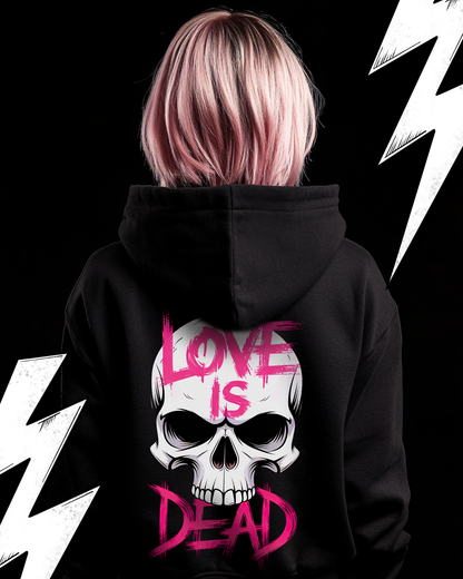 Premium Hoodie Unisex "Love is Dead"