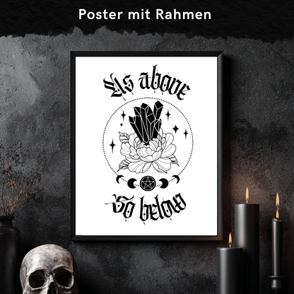As above so below - Framed Poster 4 Größen
