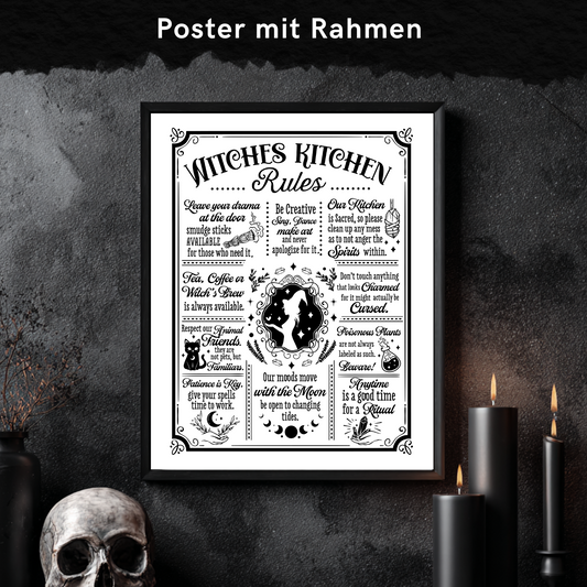 Witches Kitchen Rules - Framed Poster 4 Größen