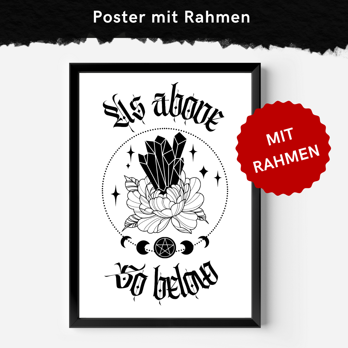 As above so below - Framed Poster 4 Größen