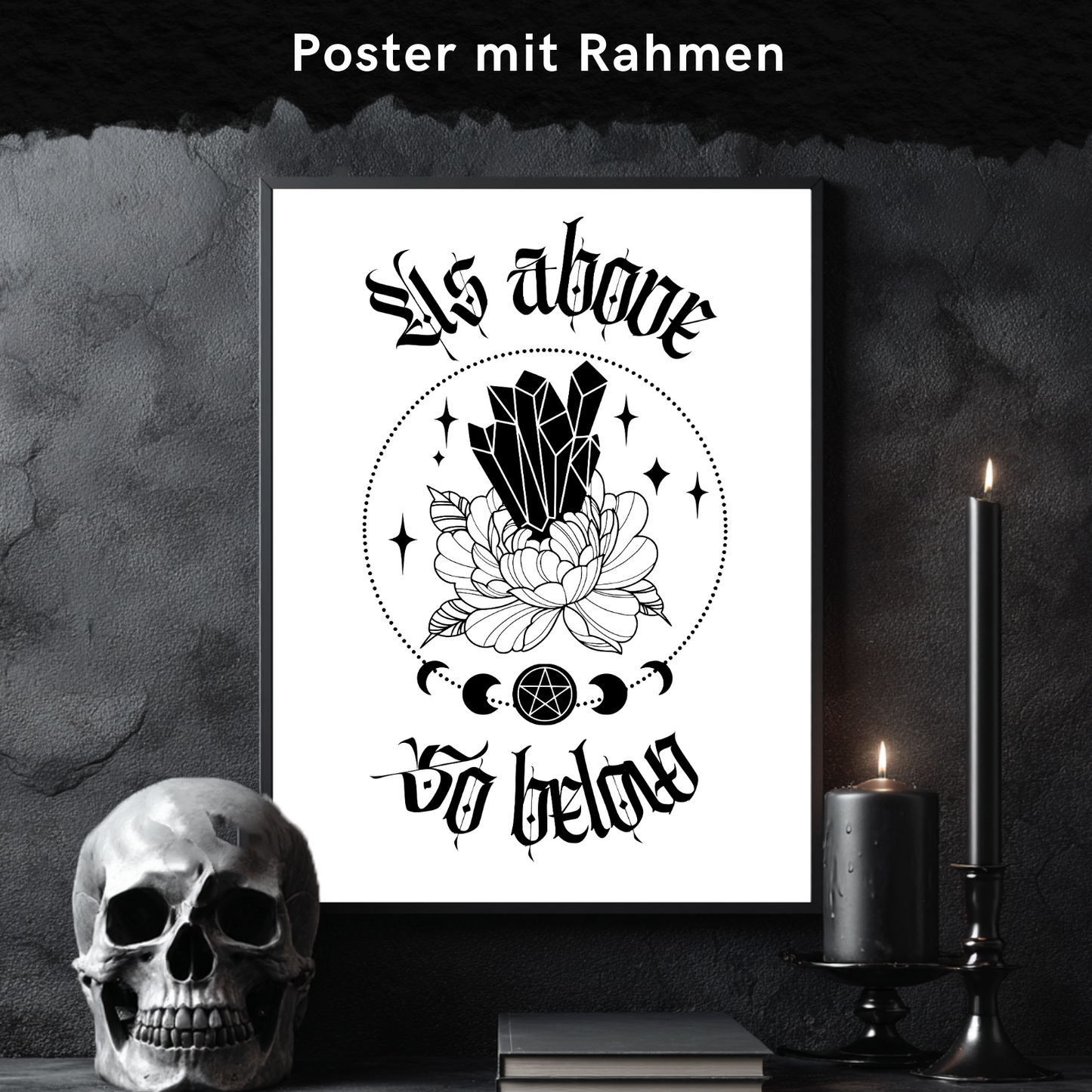 As above so below - Framed Poster 4 Größen