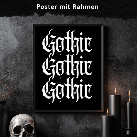 Gothic - Framed Poster 4 Größen