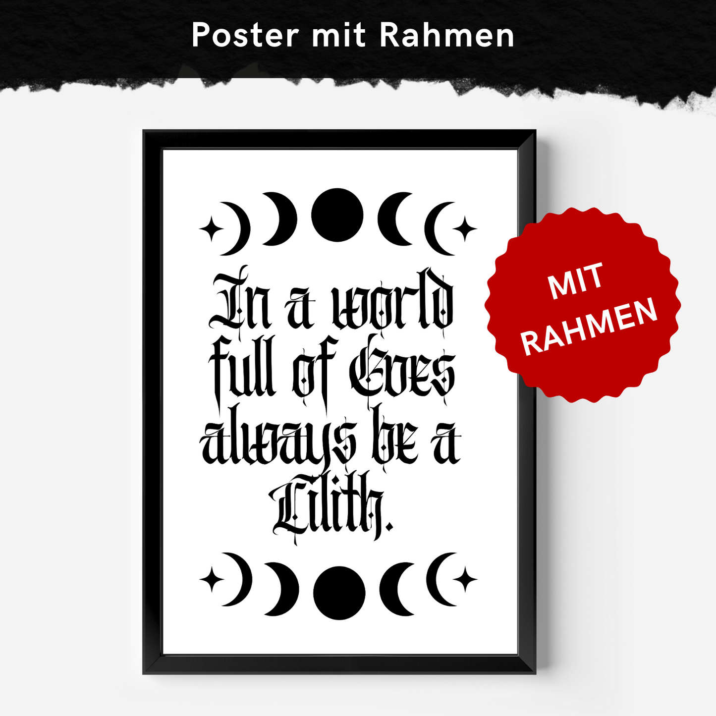 In a world of Eves - Framed Poster 4 Größen