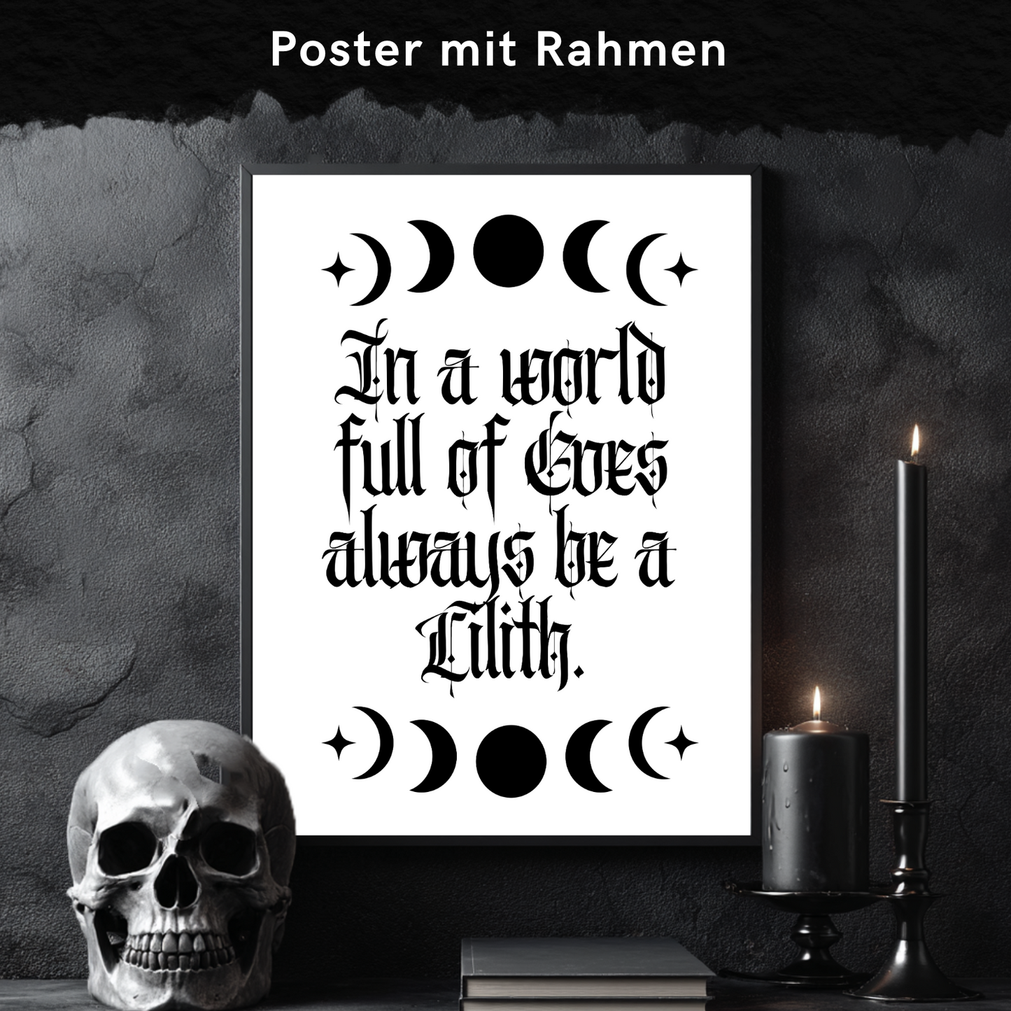 In a world of Eves - Framed Poster 4 Größen