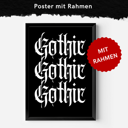 Gothic - Framed Poster 4 Größen