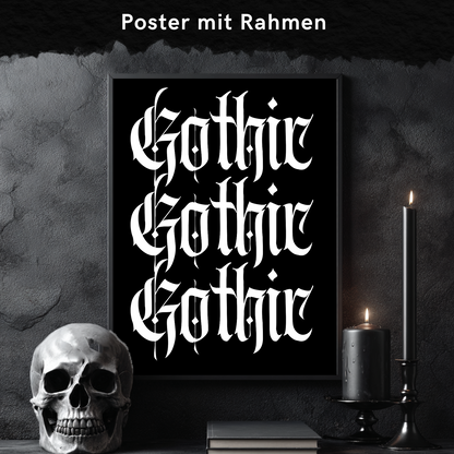 Gothic - Framed Poster 4 Größen
