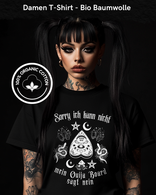 Sorry ich kann nicht - Premium Organic Shirt Women, Gothic Dark Fashion Shirt
