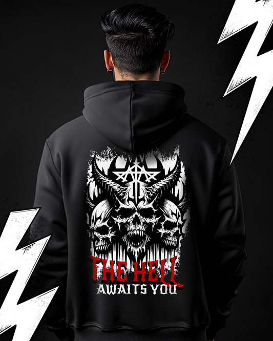 Premium Hoodie Unisex "The Hell awaits you"