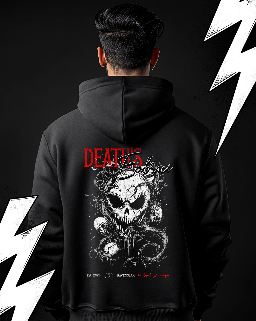 Premium Hoodie Unisex "Death`s Embrace"