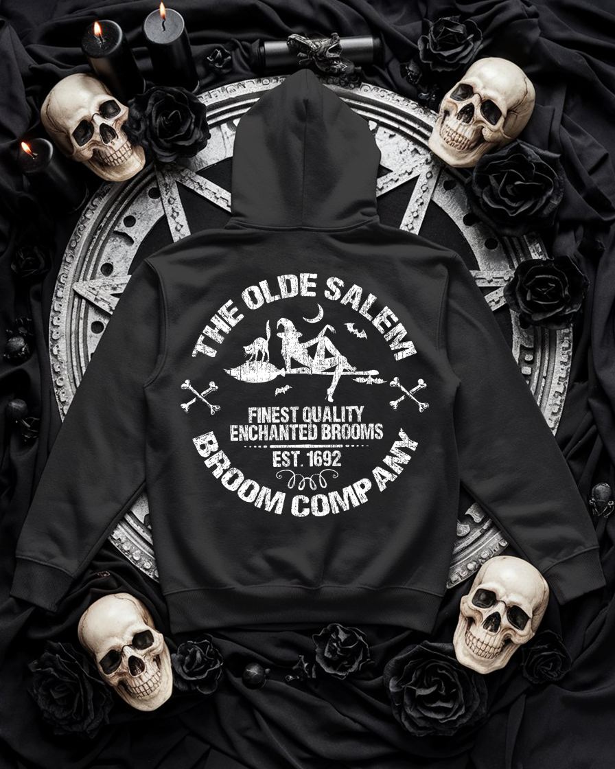 Witchy Vibe Hoodie Unisex "The olde Salem Broom Company" Hexen Hoody