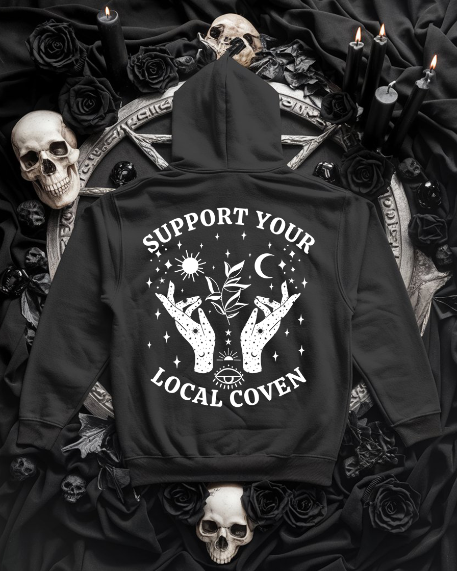 WItchcraft Hoodie Unisex "Support your local Coven" Hexen Hoodie