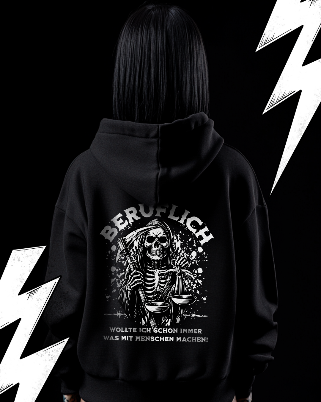 Premium Hoodie Unisex "Beruflich wollte ich schon immer was mit Menschen machen"