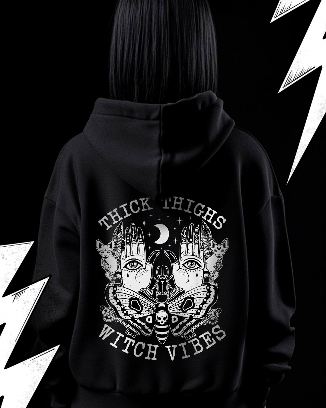 Premium Hoodie Unisex "Thick Things Witch Vibes" Hexen Hoodie Witchcraft