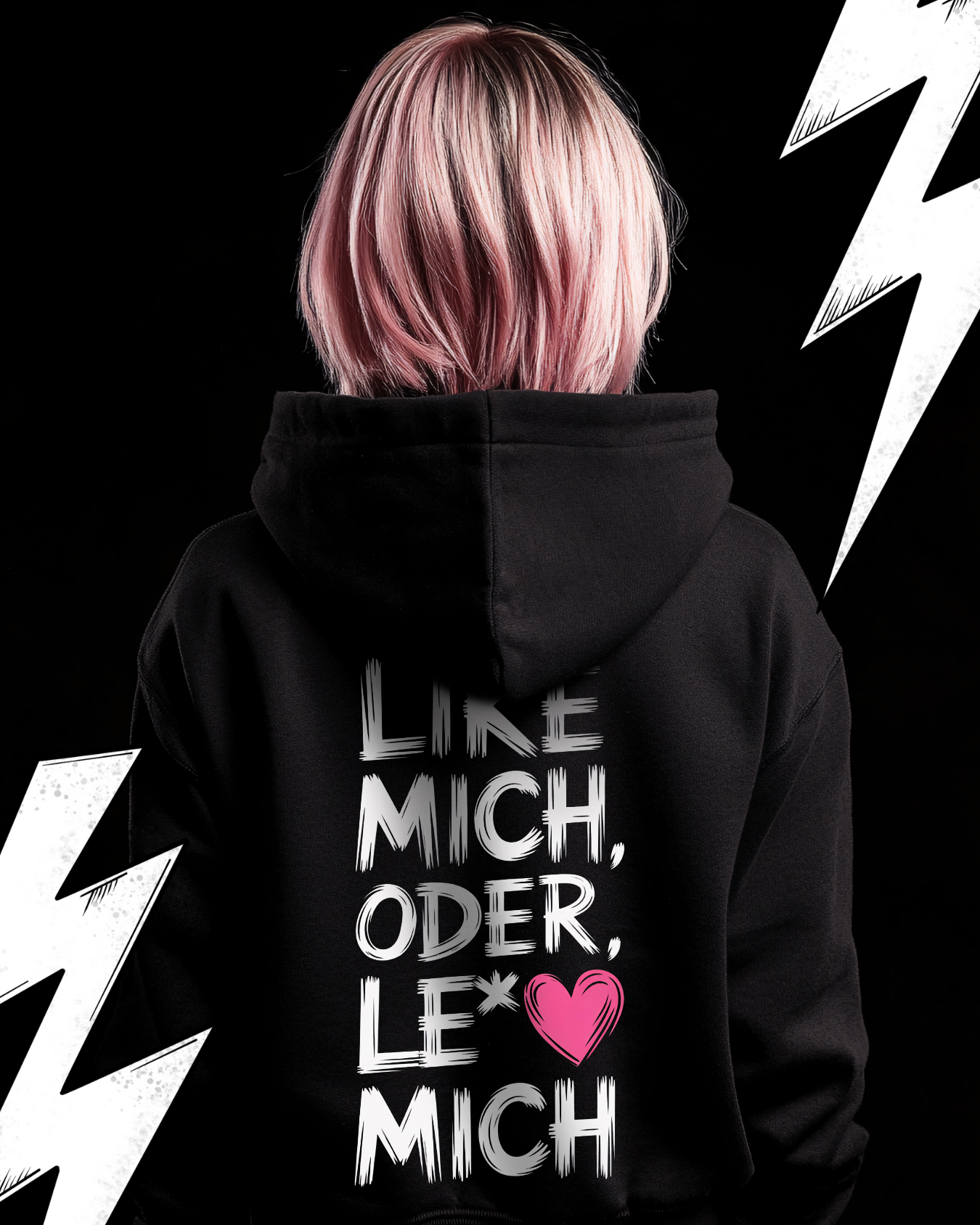 Oversized Hoodie Unisex "Like mich"