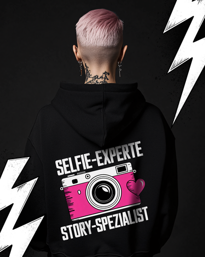 Oversized Hoodie Unisex "Selfie-Experte"