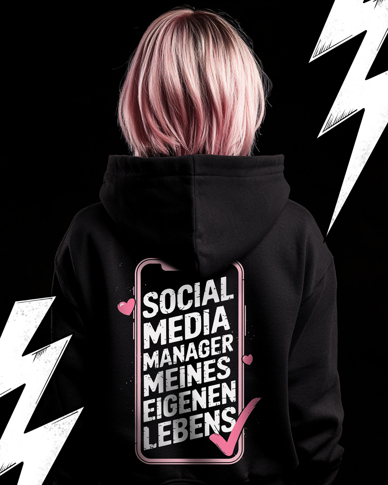 Premium Hoodie Unisex "Social Media Manager"