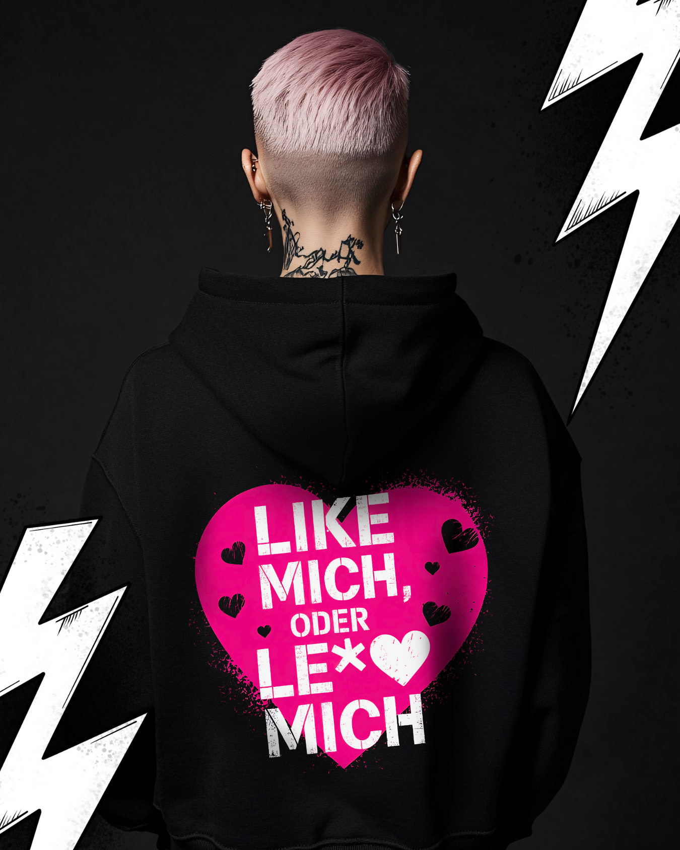 Premium Hoodie Unisex "Like mich"