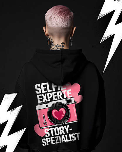 Premium Hoodie Unisex "Selfie Experte"