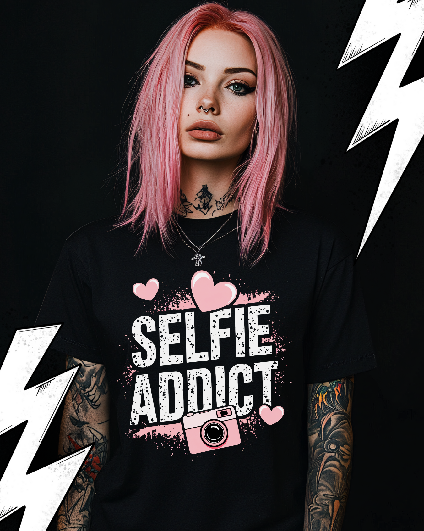 Premium T-Shirt Unisex "Selfie Addict"