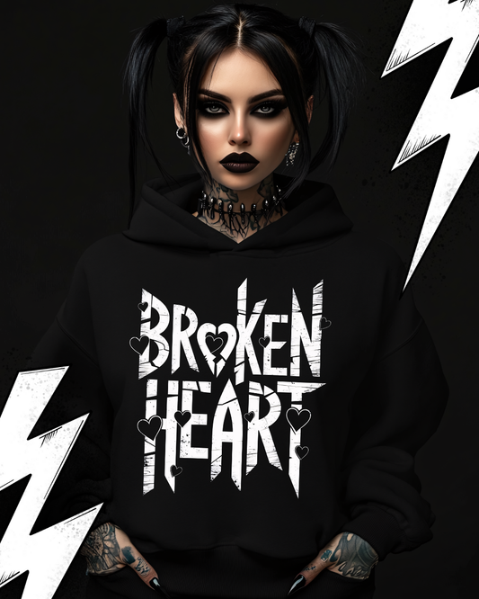 Premium Hoodie Unisex - Mit Taschendruck "Brocken Heart"