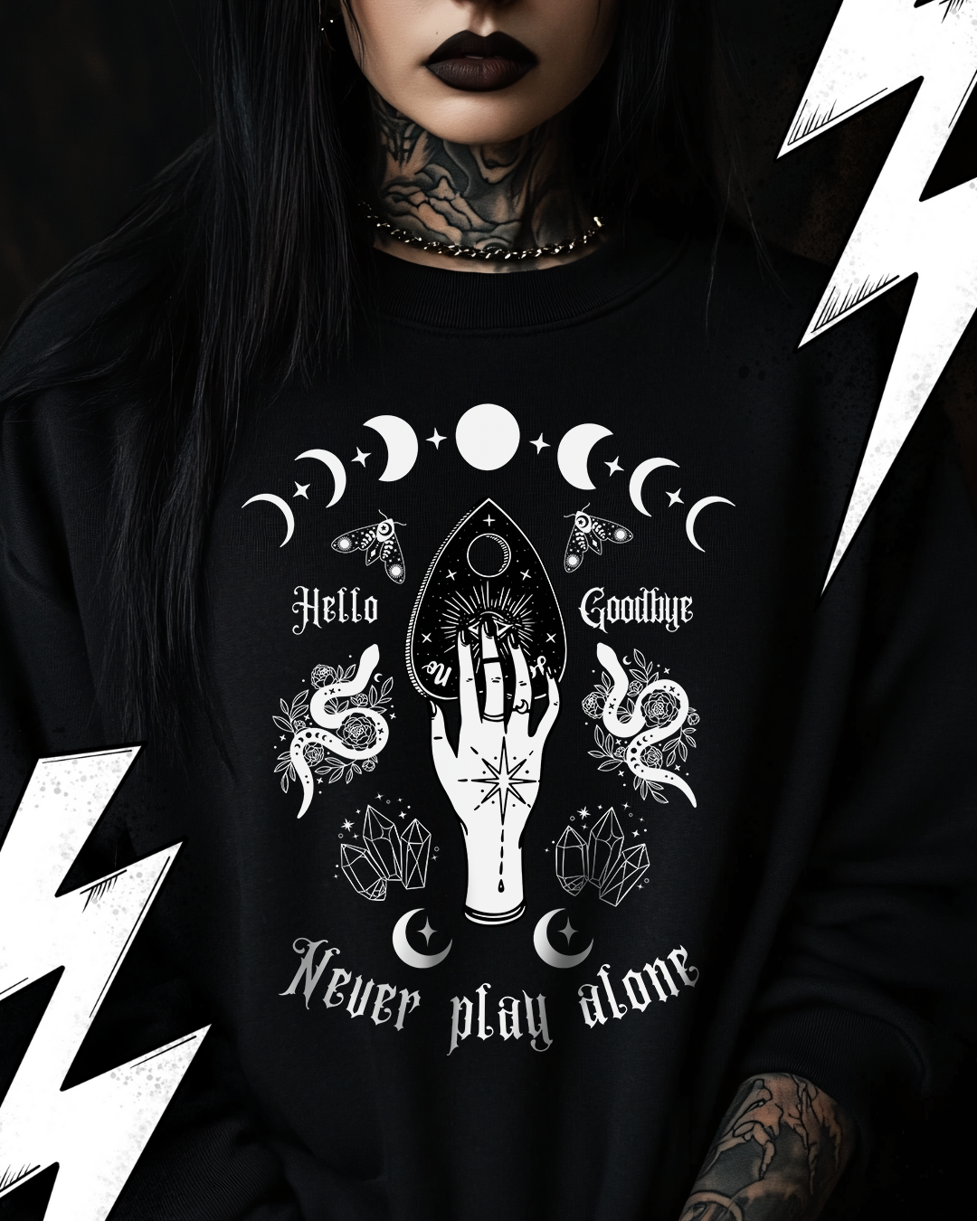 Premium Sweatshirt Unisex "Never play alone"