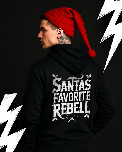 Black Christmas Gothic Hoodie - Santas Favorite Rebell UNISEX