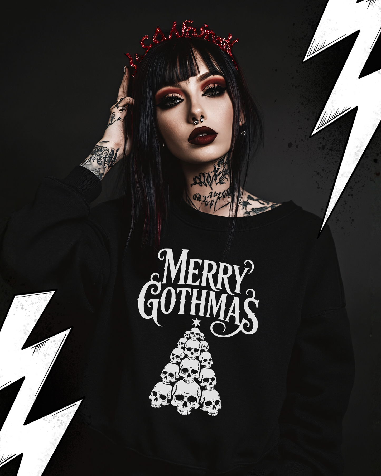 Merry Gothmas - Premium Organic Sweatshirt UNISEX Weihnachtssweater