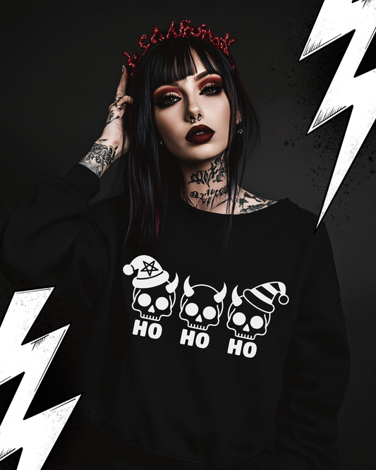 Premium Organic Sweatshirt UNISEX - Ho Ho Ho Ugly Christmas Sweater