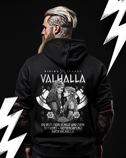 Oversized Hoodie Wikinger Design "Valhalla" Partnerhoodie