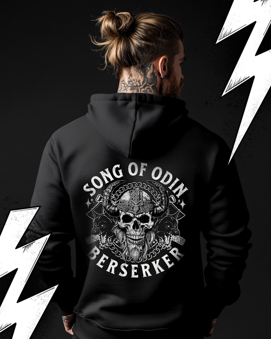 Oversized Hoodie Unisex "Song of Odin Berserker" Wikinger Design