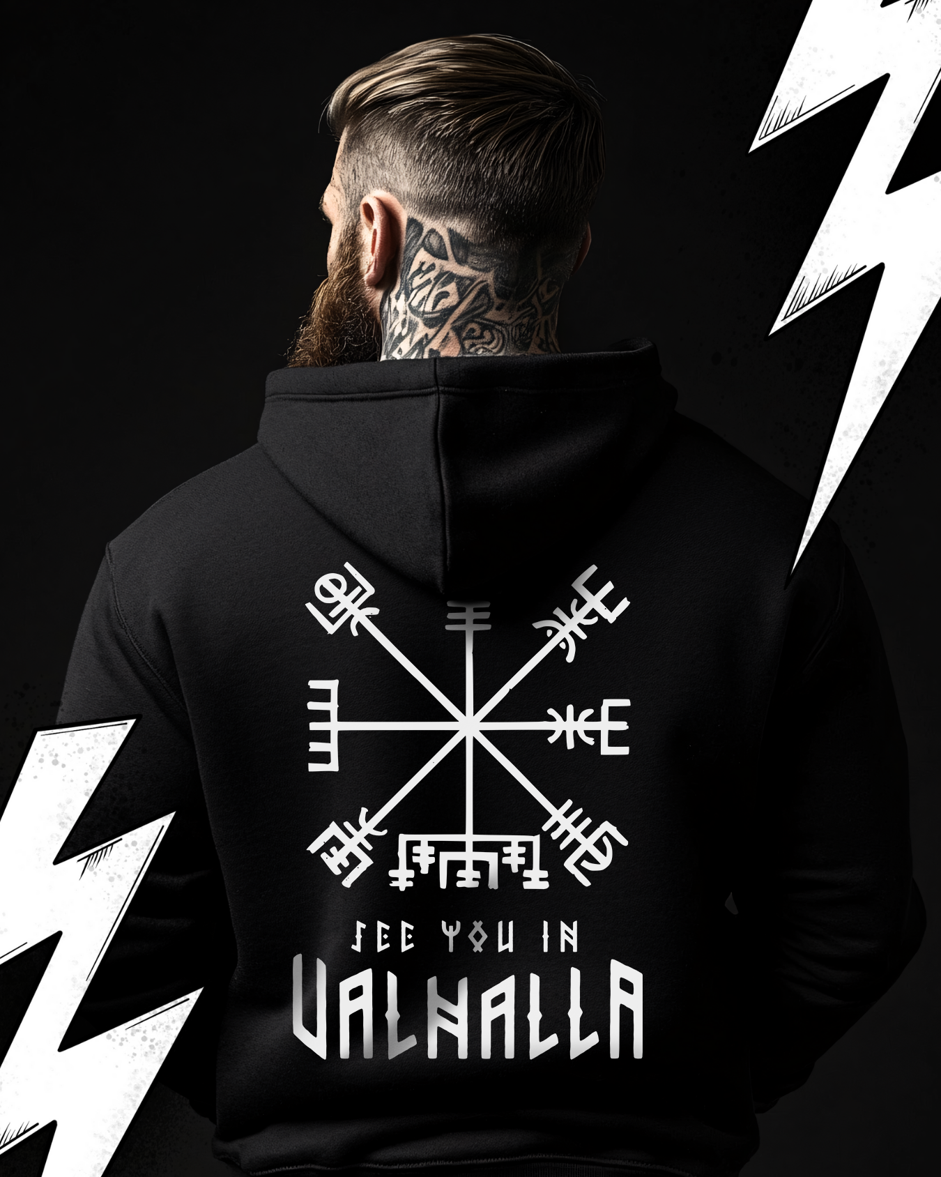 Oversized Hoodie Unisex "See you in Valhalla"