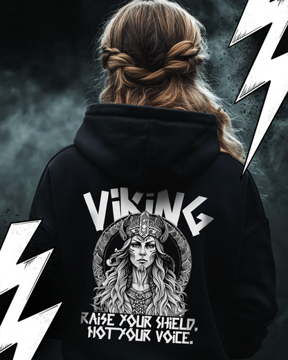 Oversized Hoodie Unisex "Viking Warrior" Wikinger Design