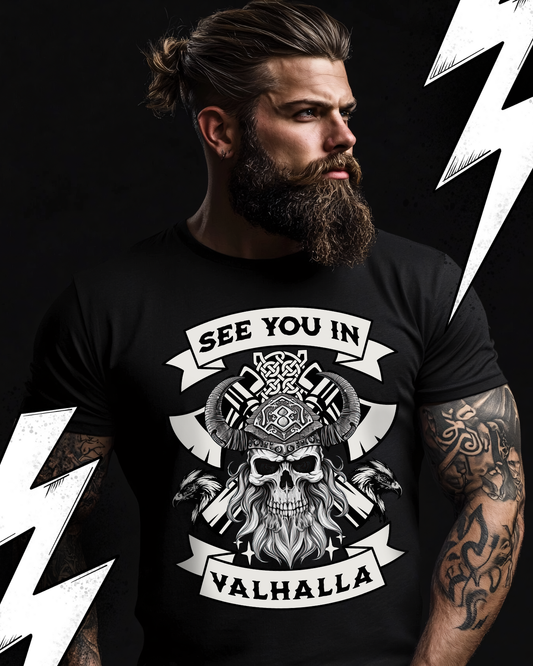 Premium T-Shirt Unisex "See you in Valhalla"