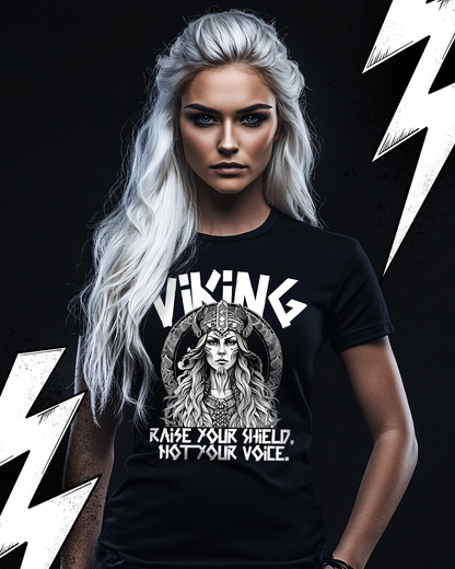 Premium T-Shirt Unisex "Raise your Shield" Wikkinger Warrior