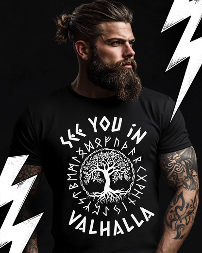 Premium T-Shirt Unisex "See you in Valhalla"