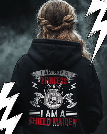 Premium Hoodie Unisex "I am A Shieldmaiden" Wikinger Hoodie