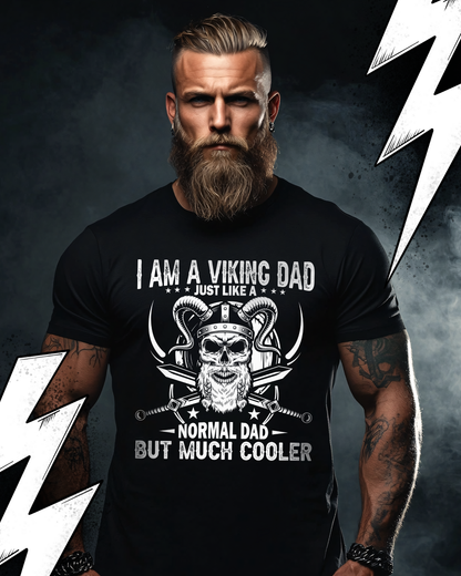 Premium T-Shirt Unisex "Vikinger Dad" Wikinger Shirt für Väter